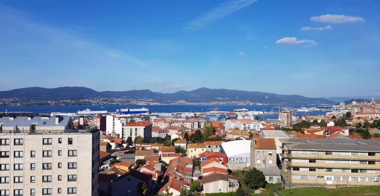 Piso Miracies- Wifi- Parking- Vistas Ria De Vigo Apartment Bagian luar foto